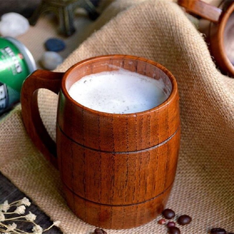 Beer wooden mug