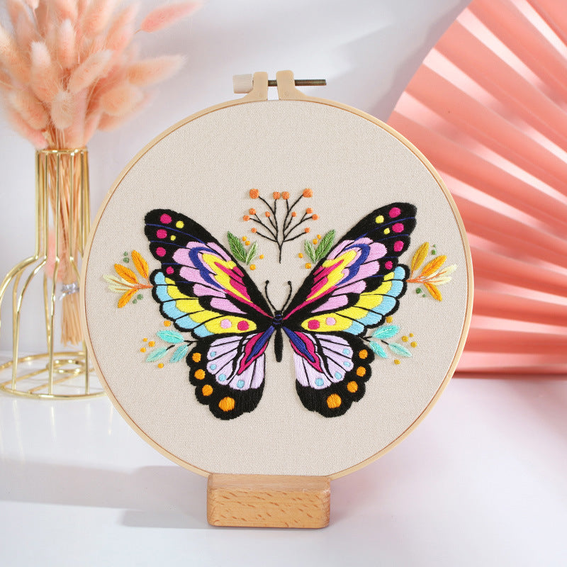 Butterfly Diy Manual Embroidery Material Bag