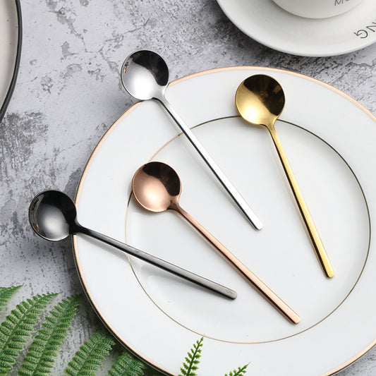 Stainless steel round head spoon