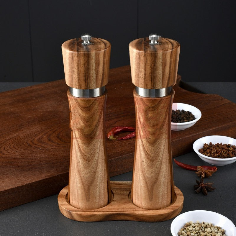 Acacia Wood Ceramic Core Manual Pepper Grinder