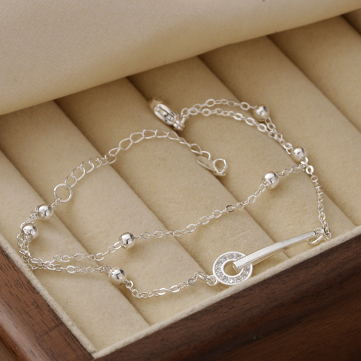 Double-layer Twin Ring Bracelet For Women