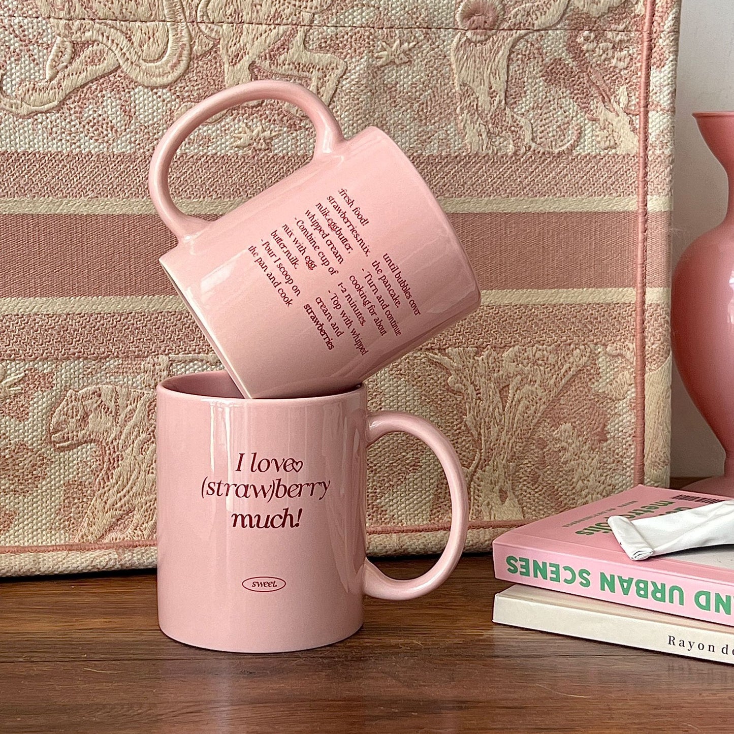 Design Romantic English Printing Ceramic Mug