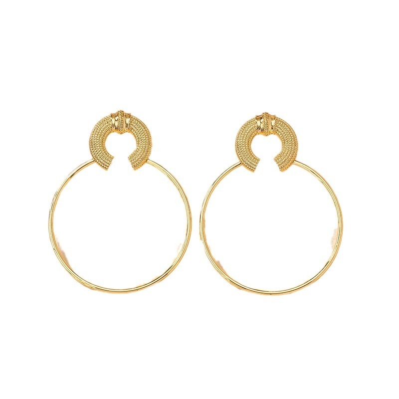 Ornament Big Circle Earrings