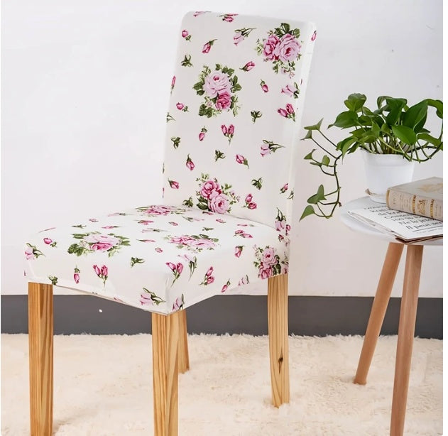 Printed Stretch Dining Chair Covers Set Of 4 Or 6