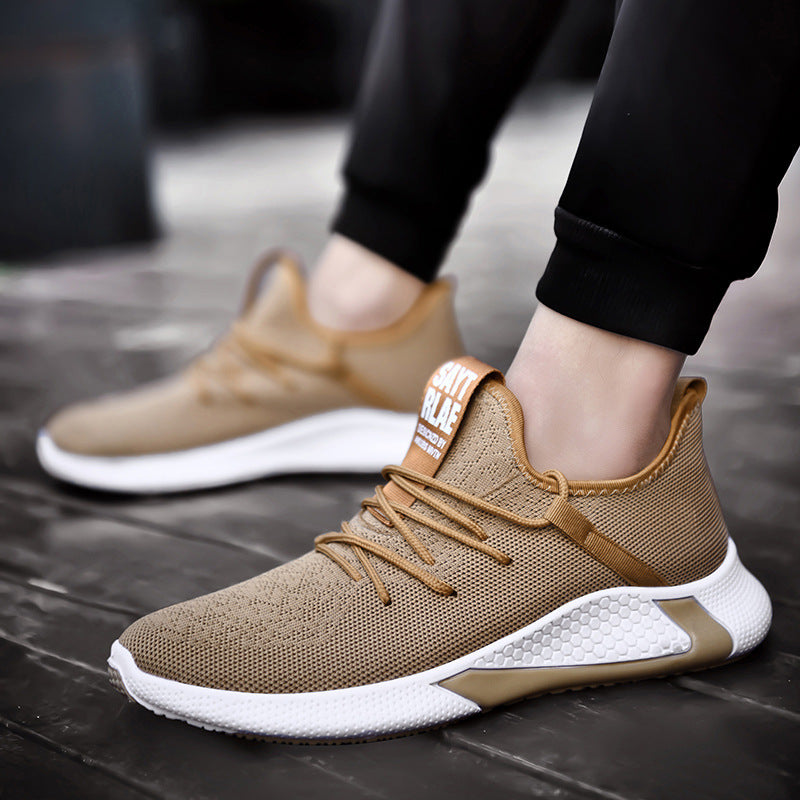 Comfortable flying knit upper with non-slip sole