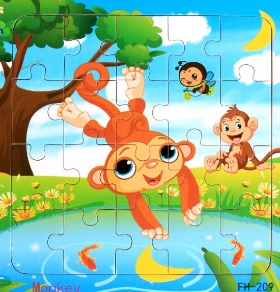 Wooden jigsaw puzzle toy