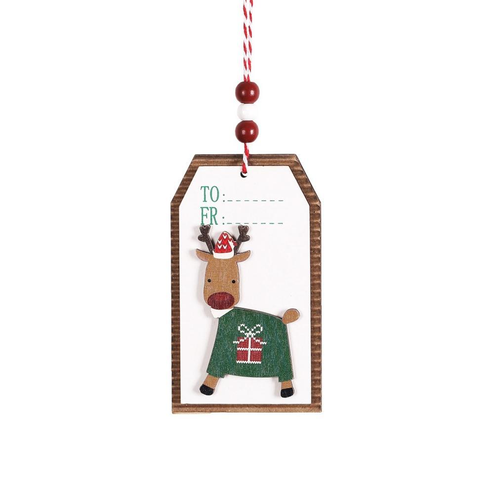 Christmas wooden pendant