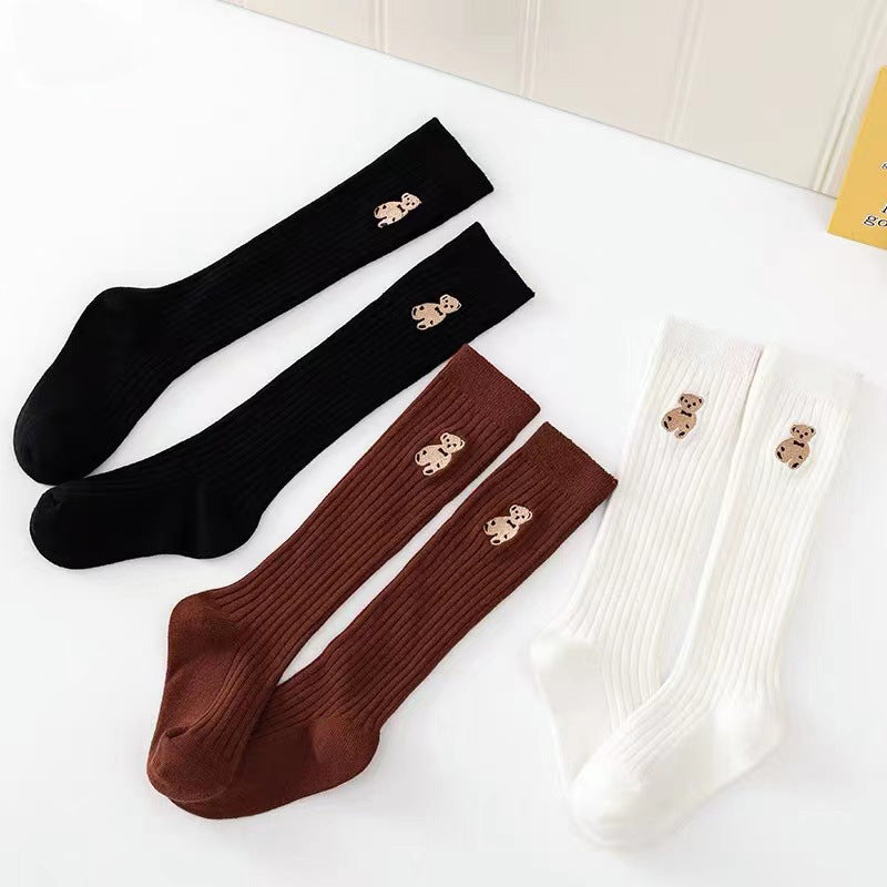 Little Bear Children Autumn Thin Mid-calf Length Socks