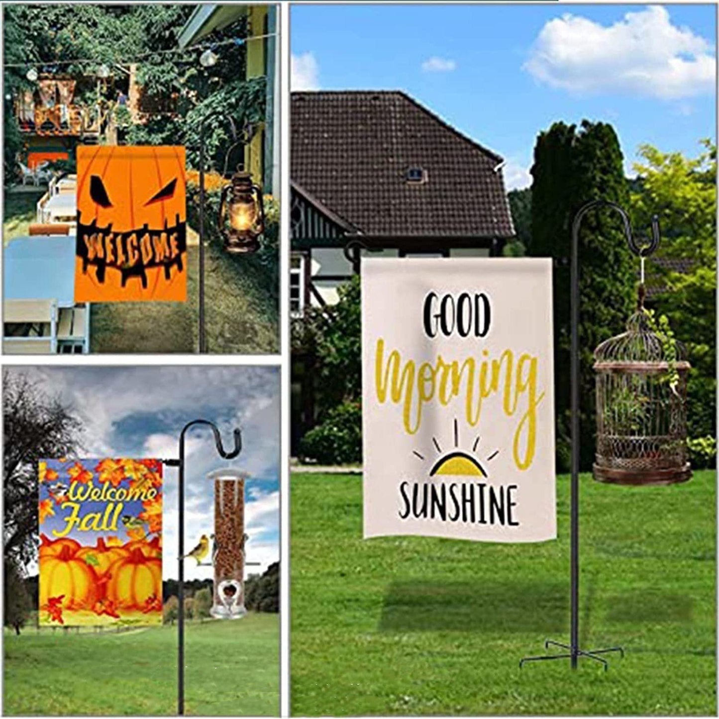 Garden Flag Stand Outdoor Courtyard Decoration