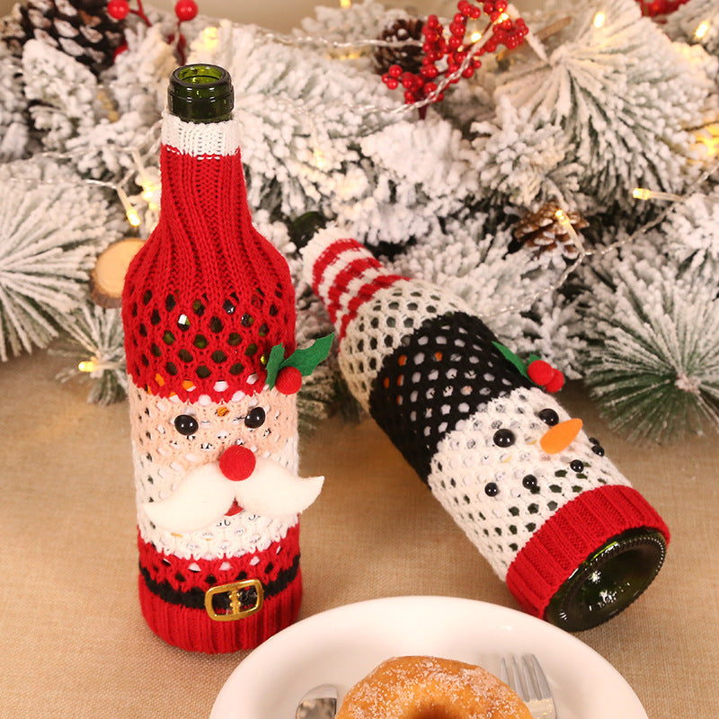 Christmas Decoration Snowman Wine Bottle Holder