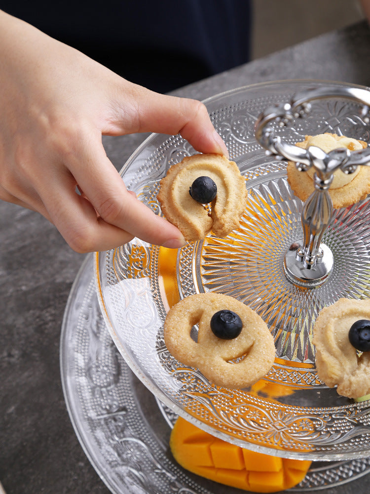 Three Layers Of Glass Fruit Plate