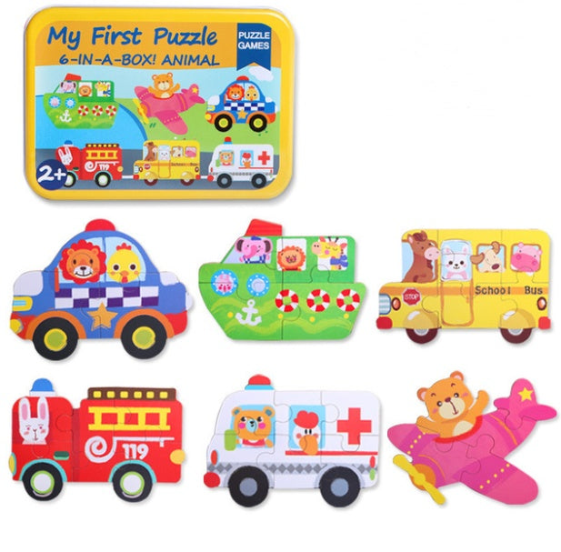 Children's wooden puzzle toys