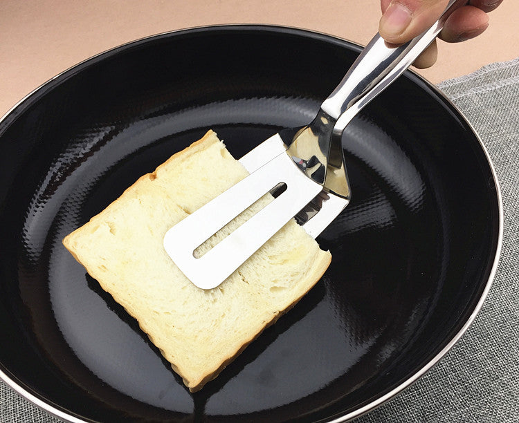 Stainless Steel Barbecue Tong Fried Steak Shovel Fried Fish Shovel BBQ Bread Clamp Kitchen Bread Meat Clamp