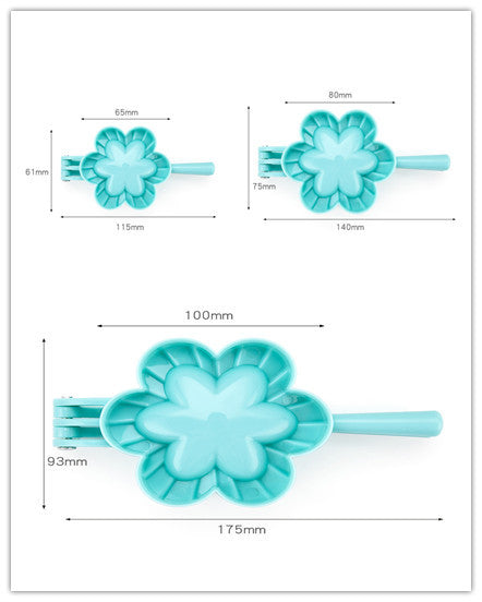 Plastic dumpling mould