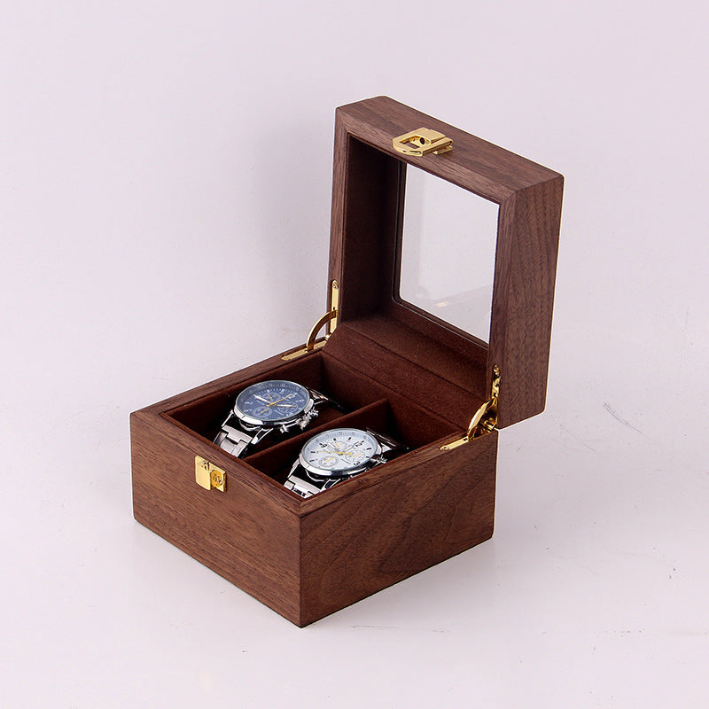 Wooden watch storage box