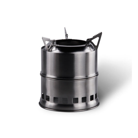 Stainless steel folding wood stove