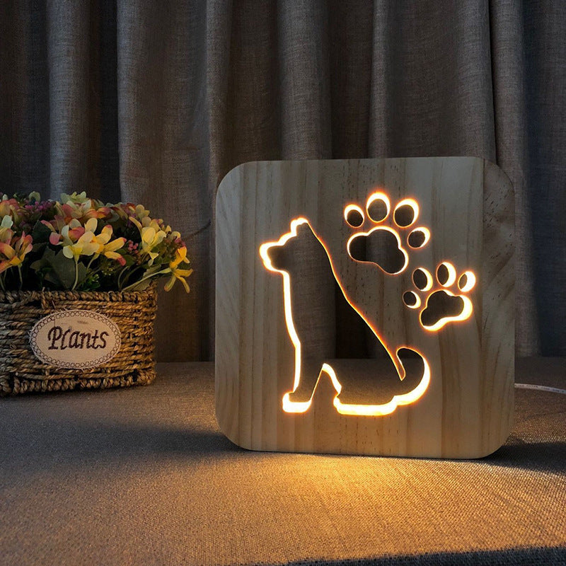 Cat Shape Christmas Night Light