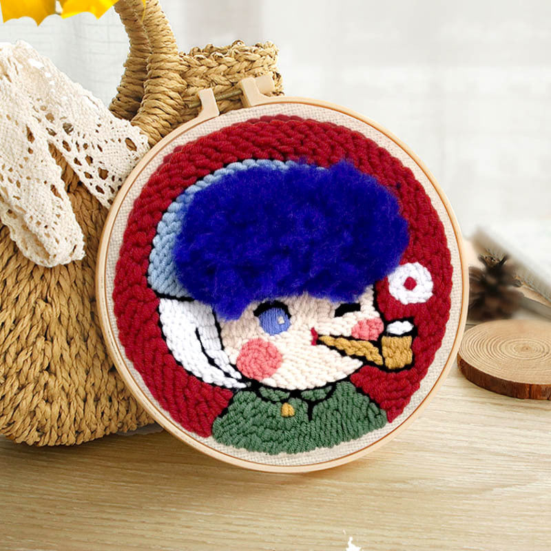 Beginners Wool Poke Embroidery Handmade Creative Material Package