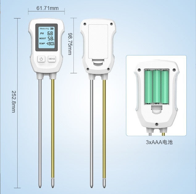 Three-in-one Digital Display Soil Detector Gardening