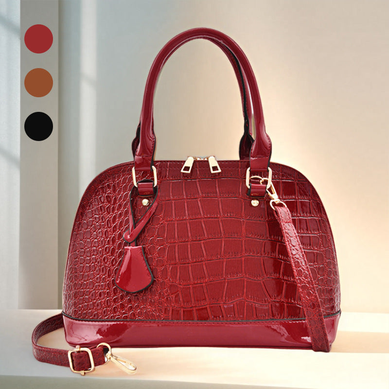 Large Capacity Shiny Shoulder Bag Crossbody