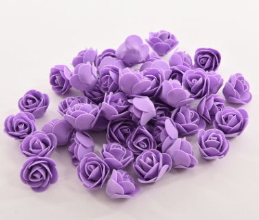 50 Packs Of Simulated PE Rose Foam Flower Handmade Candy Box Foam Rose