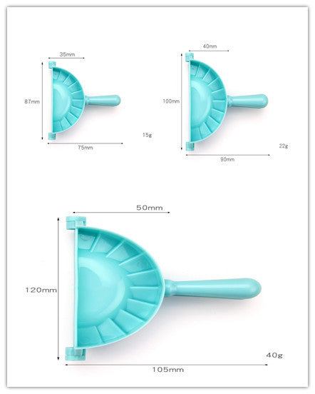 Plastic dumpling mould