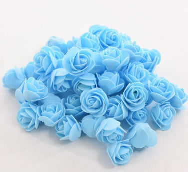 50 Packs Of Simulated PE Rose Foam Flower Handmade Candy Box Foam Rose