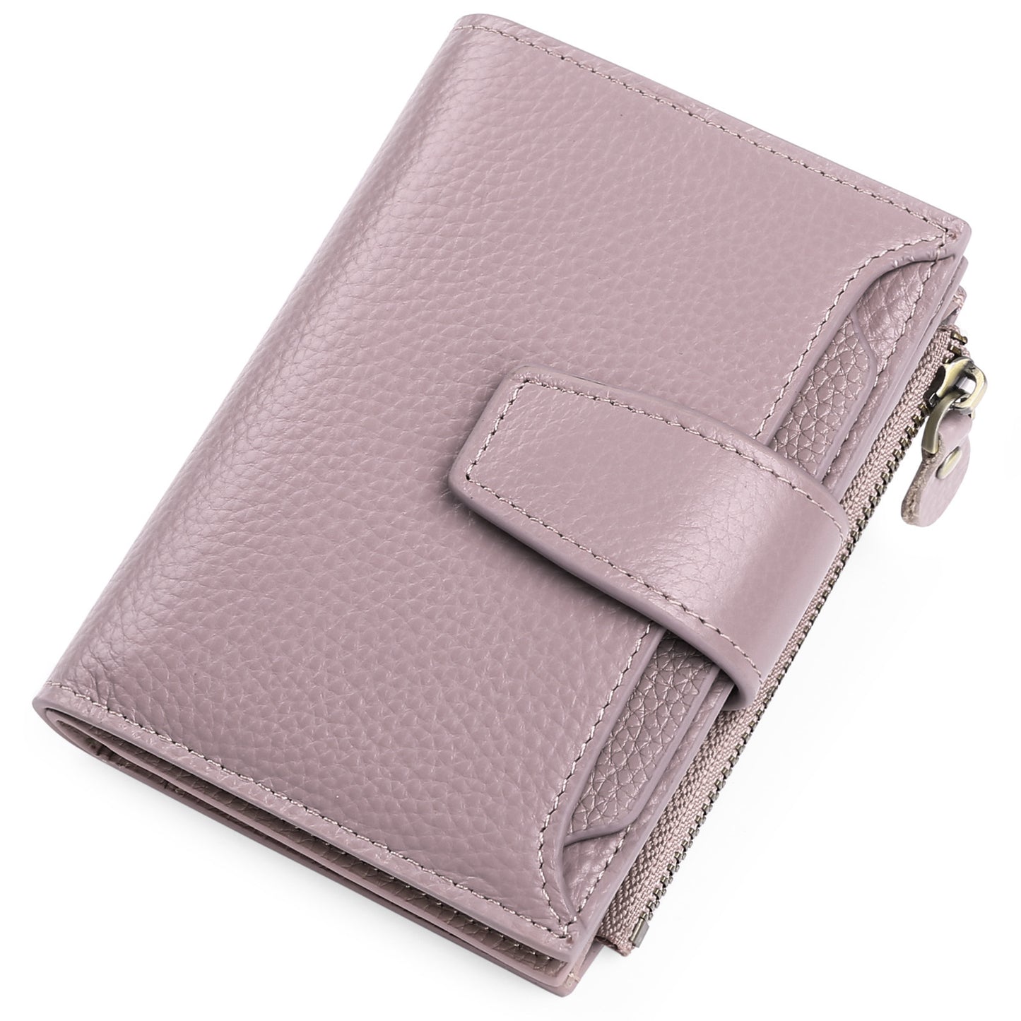 Women's Leather Short Wallet European And American Milled First Layer Cowhide Wallet Wallet