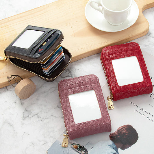 Card Holder Women's Anti-degaussing Mini And Simple Multi-function