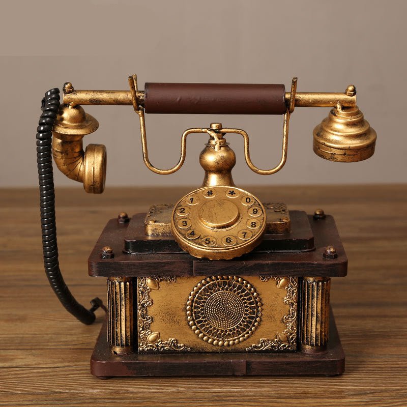 European Style Wrought Iron Telephone Ornaments