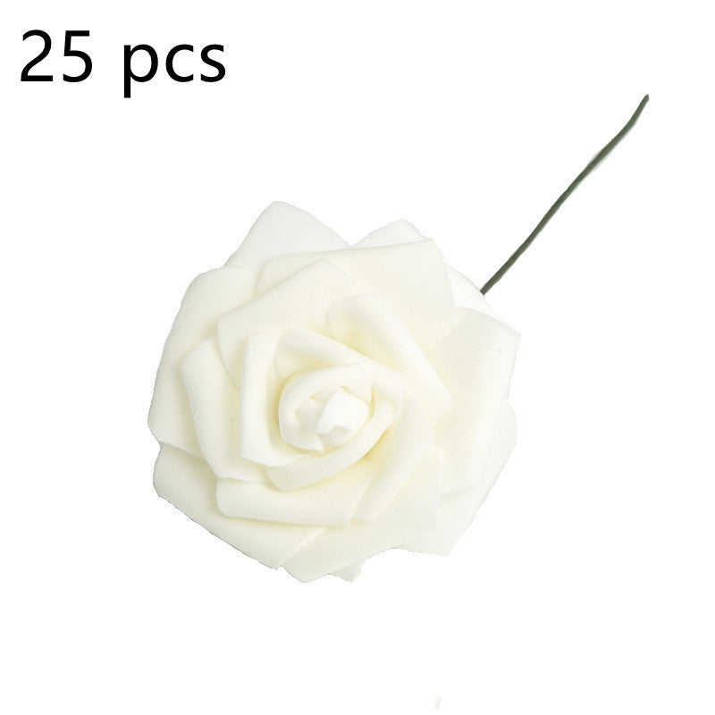 Artificial Flower 8CM PE Rose with Rod