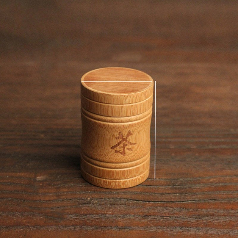 Portable tea barrel made of bamboo