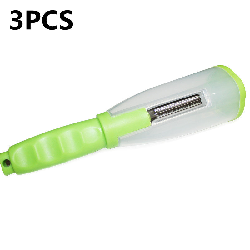 Plastic Manual Fruit Vegetable Peeler Potato Peeler with The Storage Box