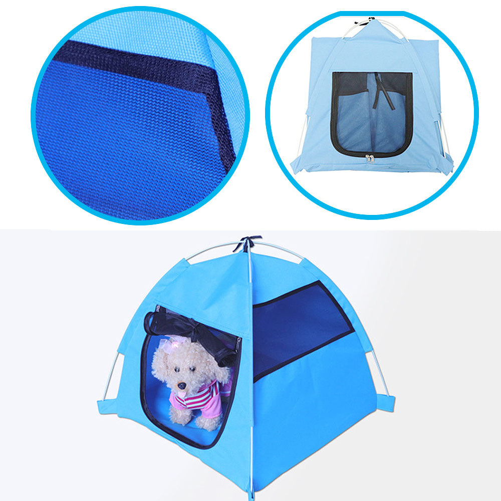 Foldable anti-mosquito kennel for pet dogs