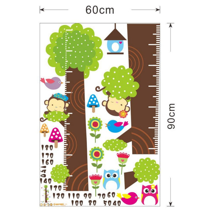 Bedroom Background Kindergarten Height Sticker