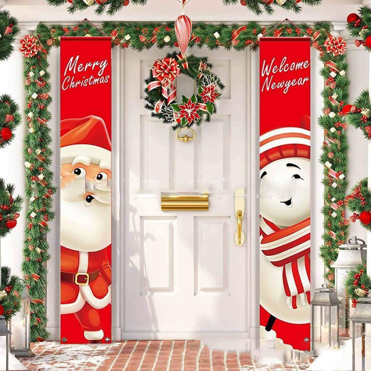 Home Creative Outdoor Christmas Decoration Banner