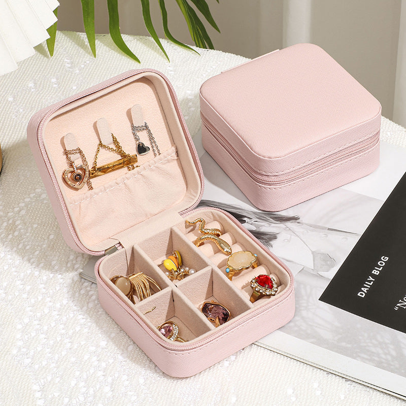 Korean Small Portable Jewelry Storage Box