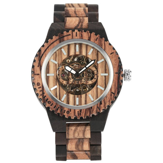 Automatic wooden Watch