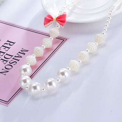 Wholesaling new children necklaces creative children jewelry bracelets lovely sweet fashion children pearl necklaces