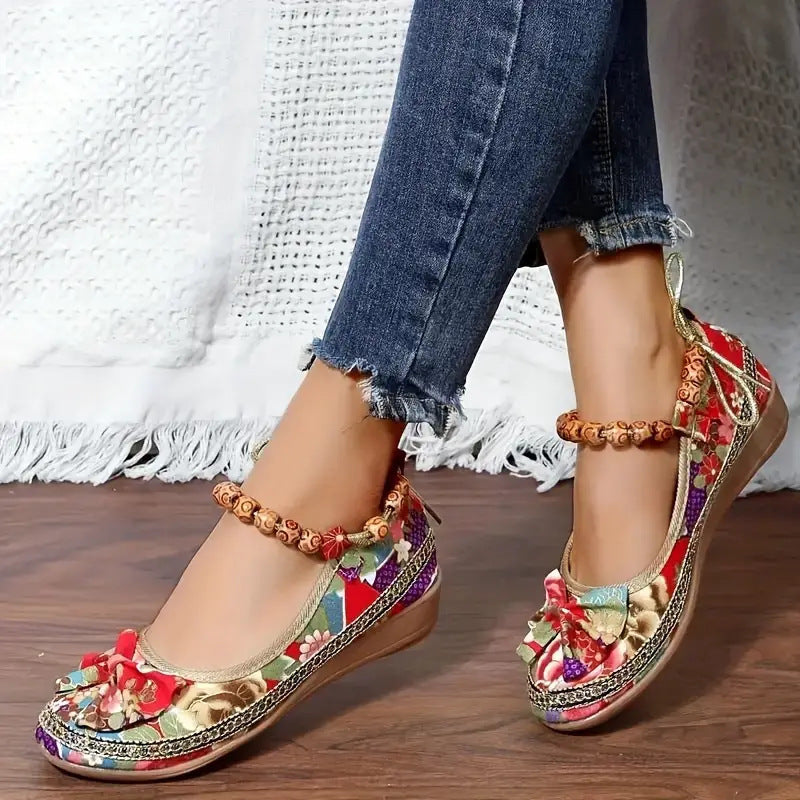 Women's Plus Size Ethnic Style Platform Sandals