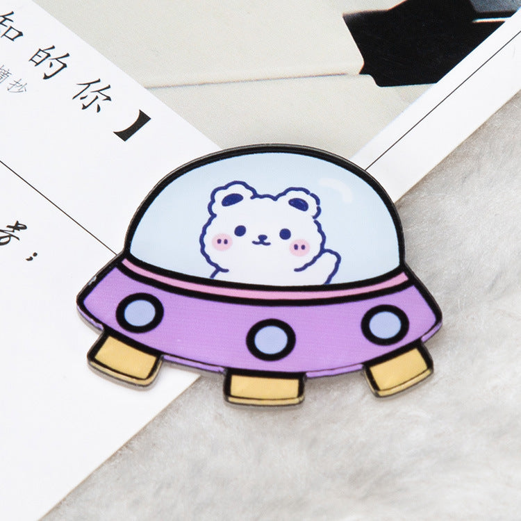 Cute Japanese Creative Cartoon Acrylic Brooch Girl Clothes Bag Pendant Badge Pin Jewelry