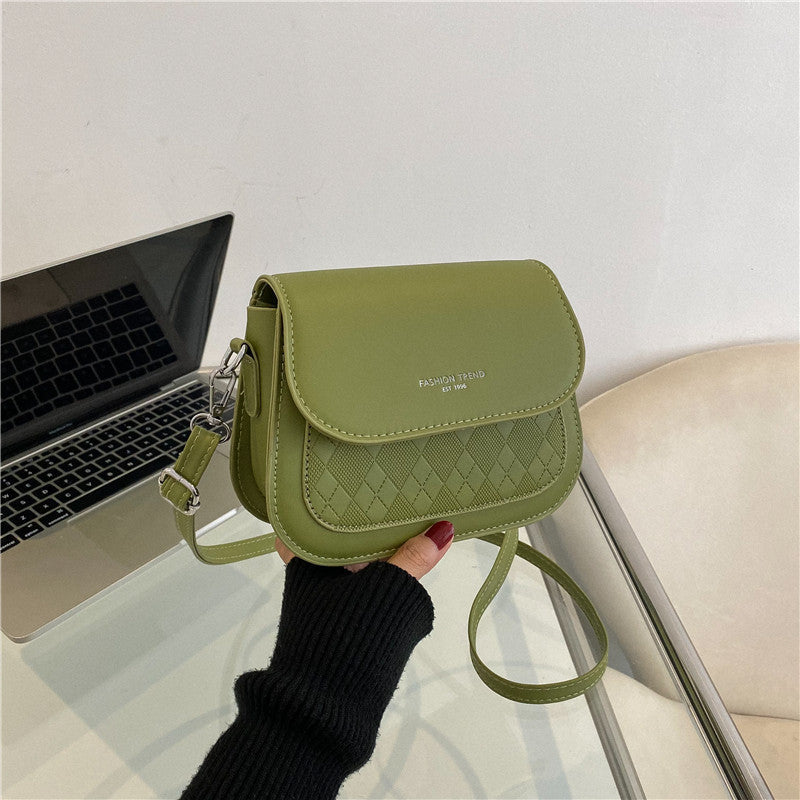 Crossbody Women's Bag Simple Solid Color Single-shoulder Bag Casual Simple Underarm Small Square Bag