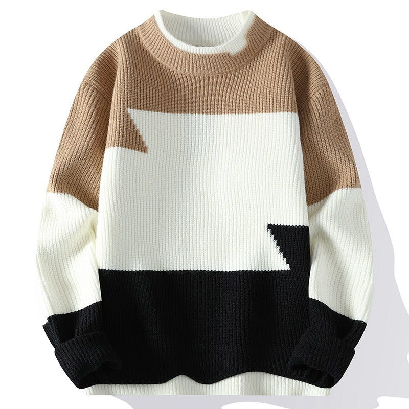 Round Neck Trend Hong Kong Style Fashion Loose Sweater