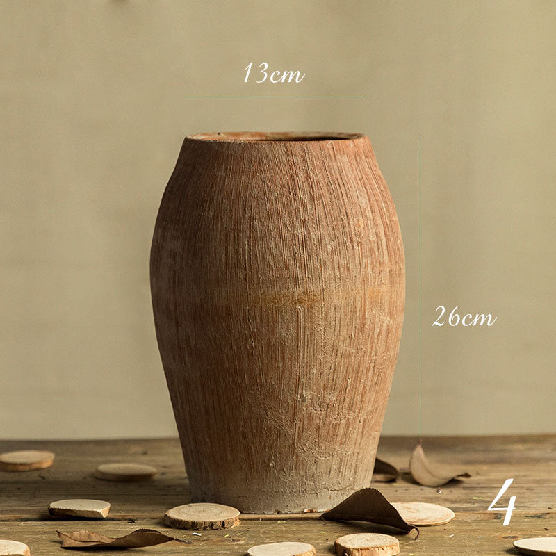 Stoneware Clay Pot Vase Decoration Flower Pot Living Room