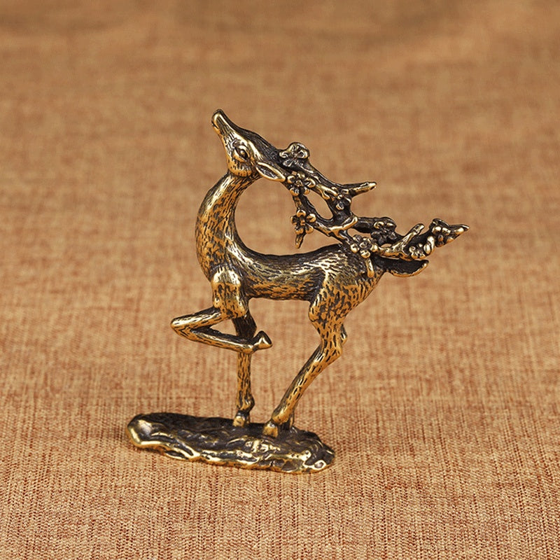 Pure Copper Mini Animal Ornaments Solid