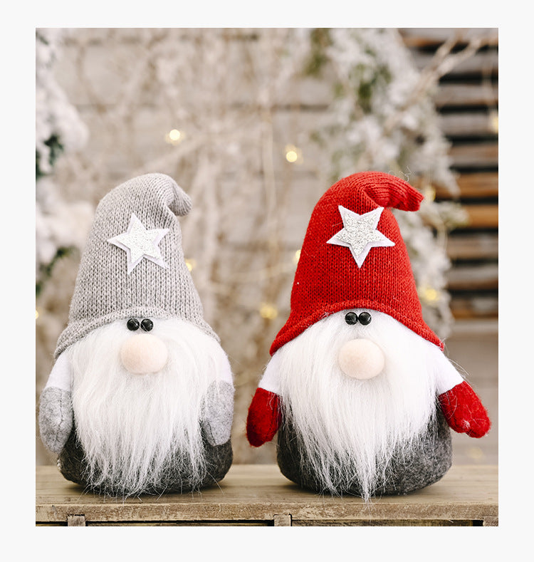 Christmas Decorations Five-pointed Star Forest Man Doll Ornaments