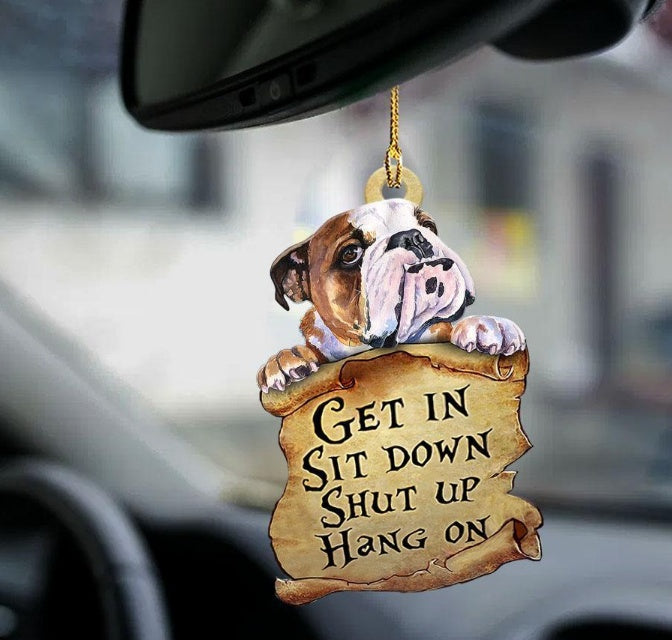 Car Pendant Sleeping Dog Angel Home Decor Acrylic Showcase Hanging Ornaments For Doors