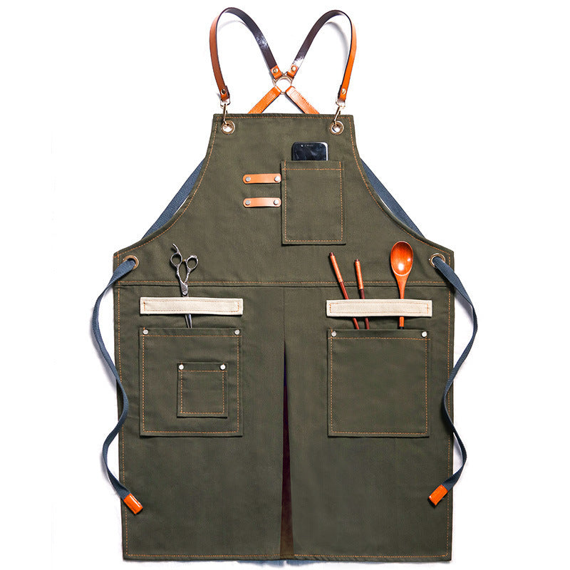 Outdoor Gardening Overalls Barber Barista Apron Whole Body