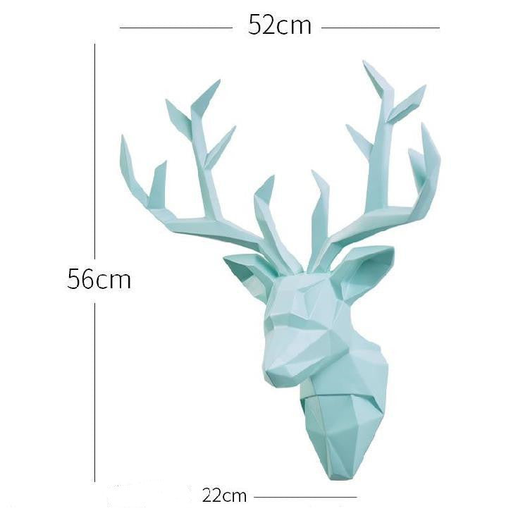 Retro European Creative Resin Animal Deer Head Ornament