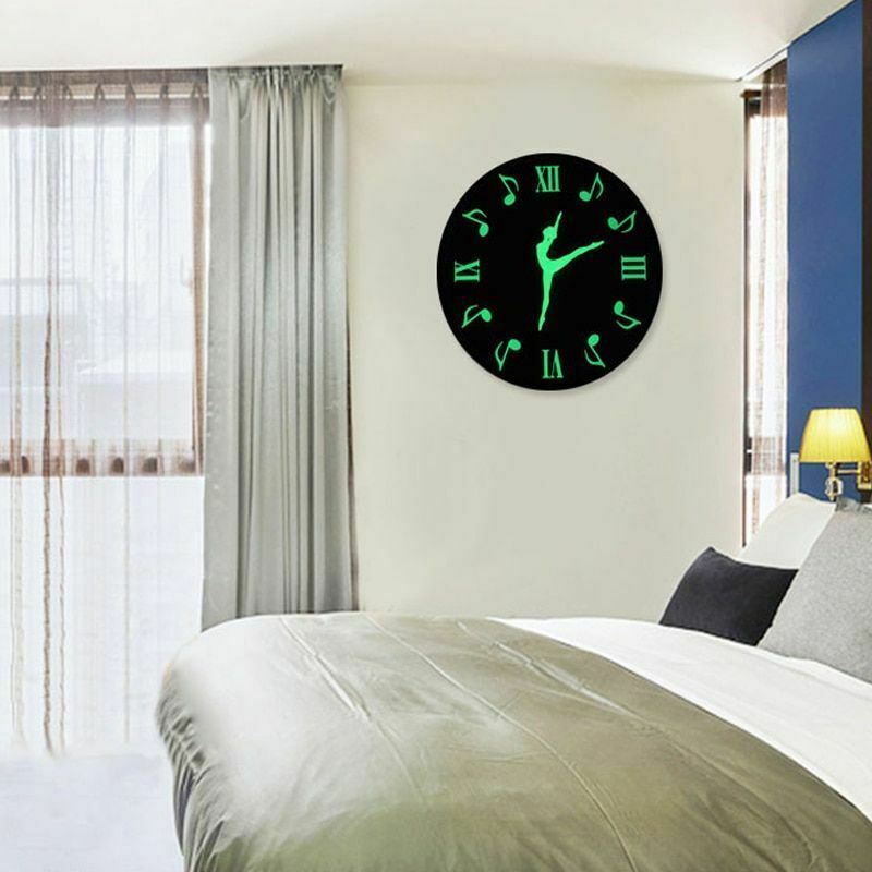 Luminous Simple Quartz Mute Wooden Wall Clock